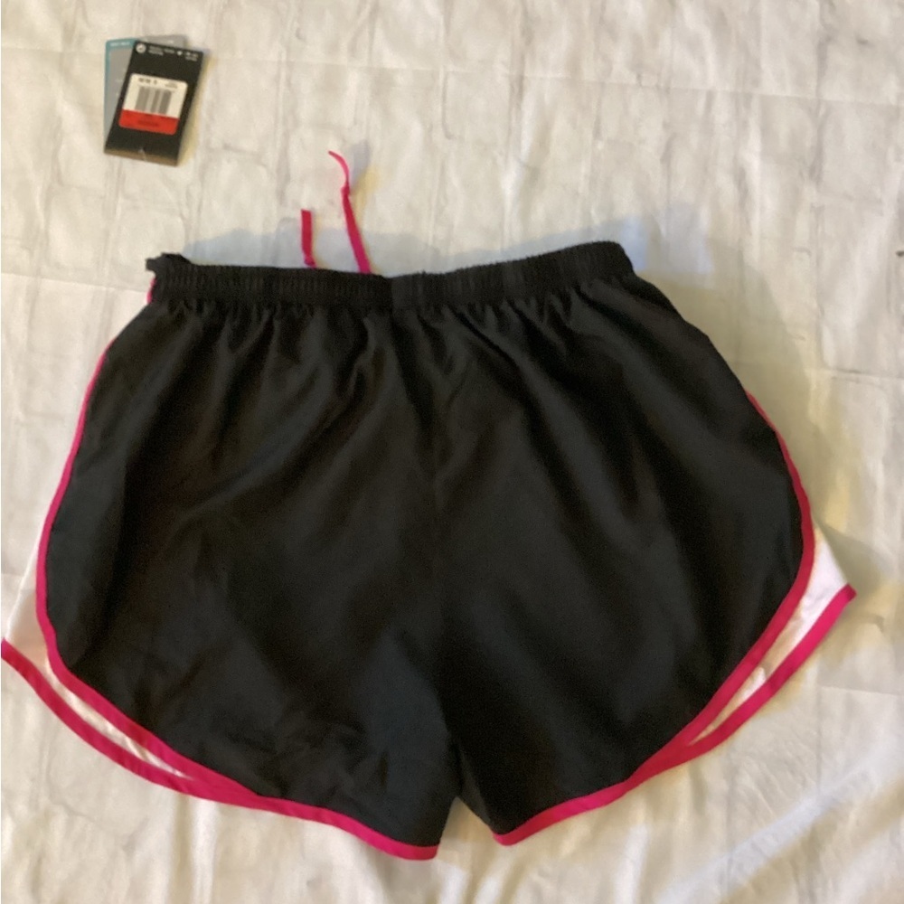 Nike Black Shorts with Pink Trim - Picture 2 of 2